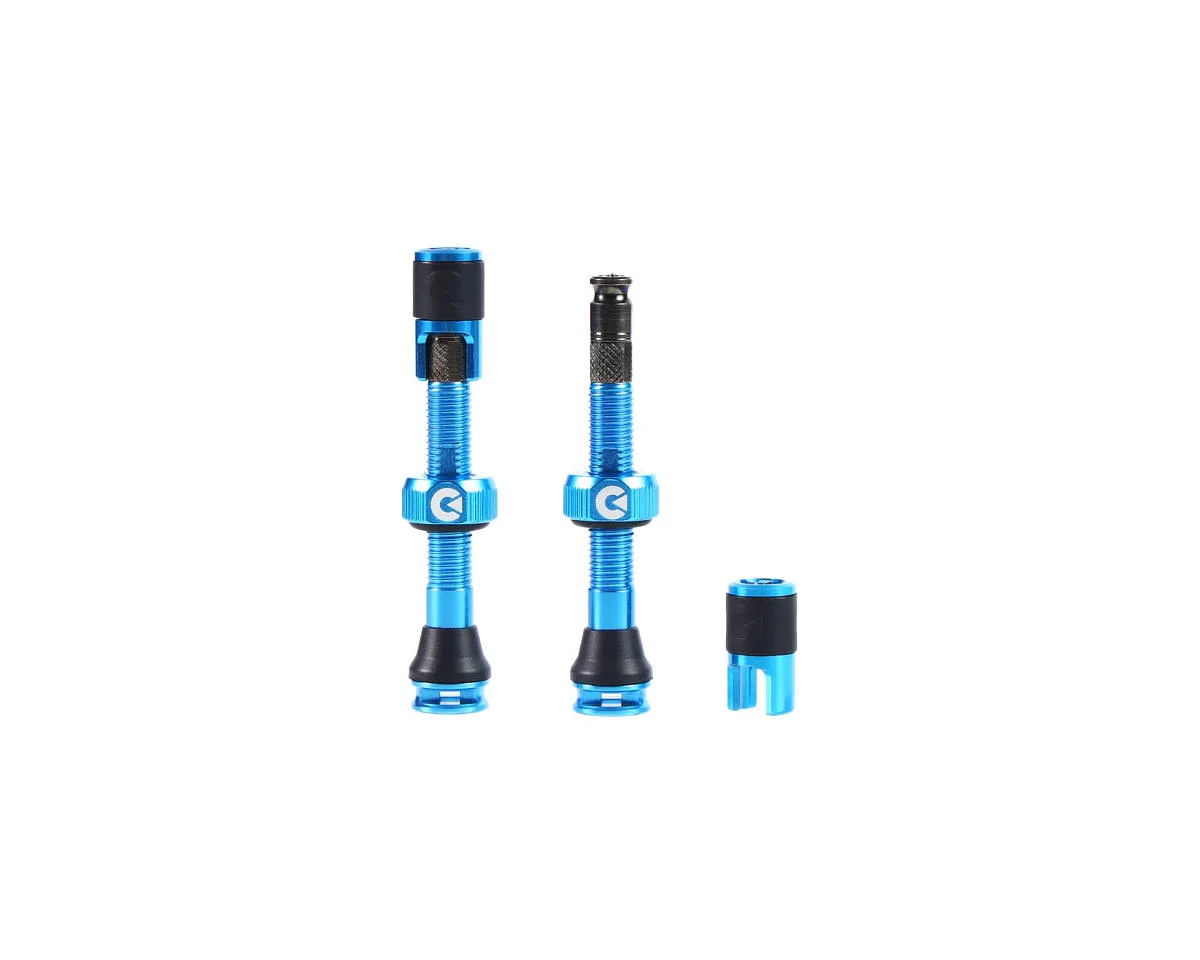 Clik Tubeless Valve Set (Hyper Blue) (Pair) (40mm)